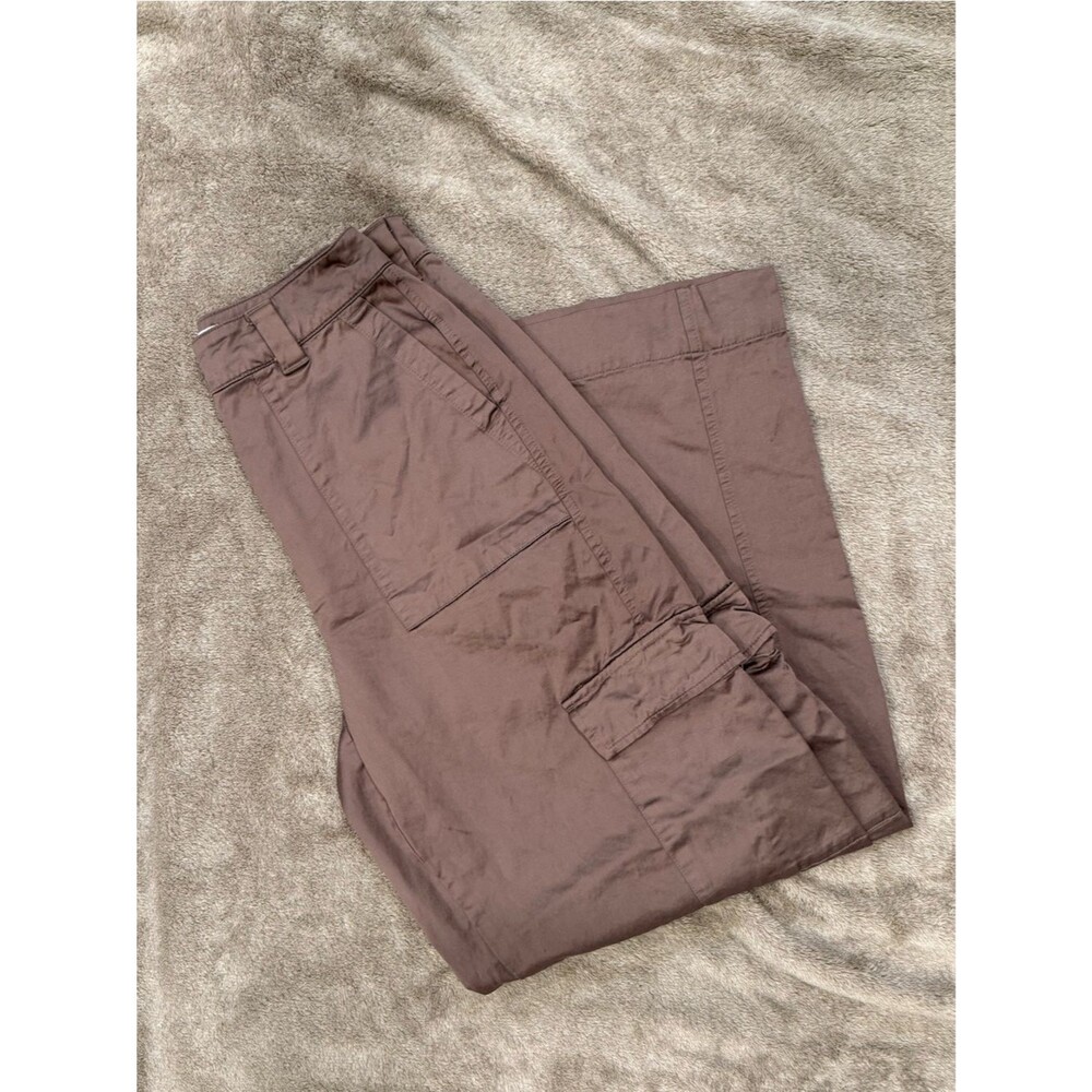 Old Navy Mauve Satin Cargo High-Rise Pants, 2 Tall